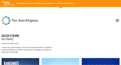 Desktop Screenshot of parcjeandrapeau.com